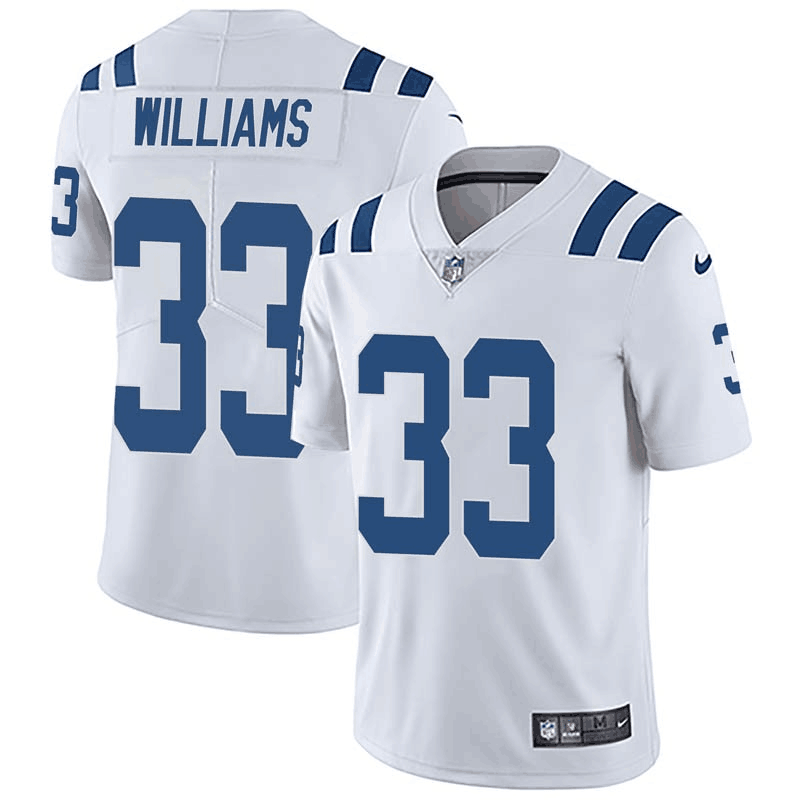 Men's Indianapolis Colts #33 Jonathan Williams White 2019 Vapor Untouchable Limited Stitched NFL Jersey